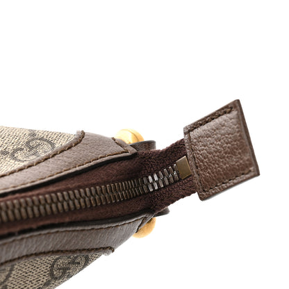 Gucci GG Supreme Monogram Web Ophidia Half Moon Hobo Brown 11 of 11