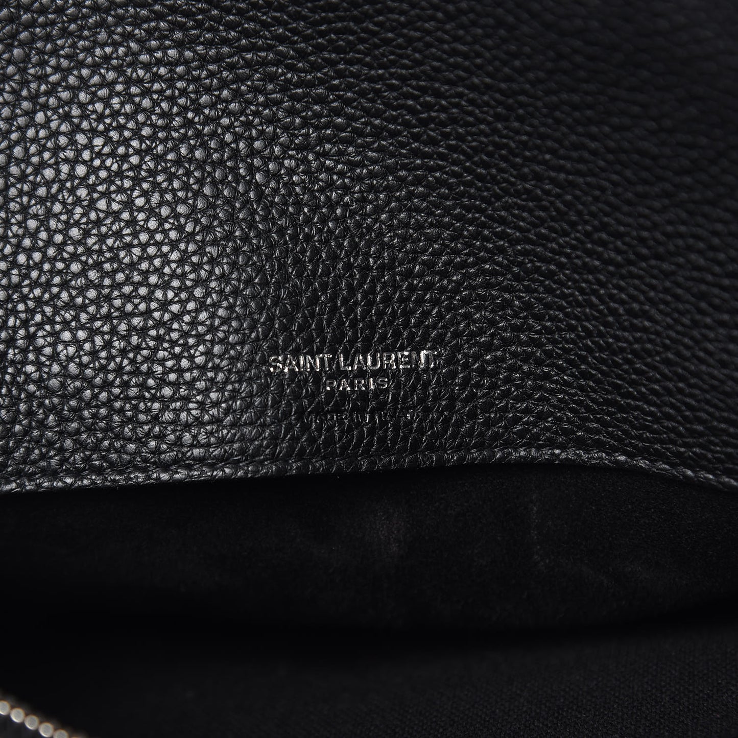 Grained Calfskin Small Supple Sac De Jour Black