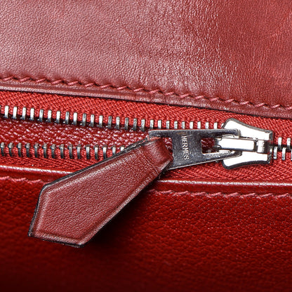 Hermes Barenia Sellier Waffle Kelly 35 Rouge H 15 of 34