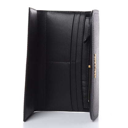 Burberry Grainy Calfskin Ashton Continental Flap Wallet Black 5 of 9