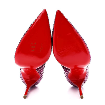 Christian Louboutin Python Crystal Lame So Kate 120 Pumps 36.5 Eveque 5 of 7