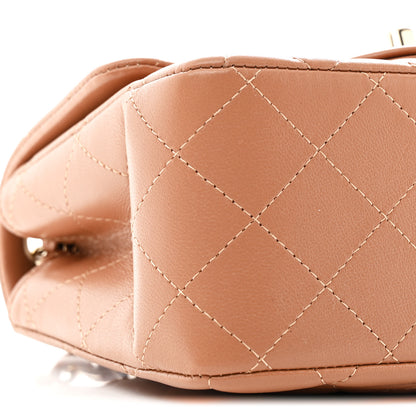 Chanel Lambskin Quilted Mini Square Flap Brown 9 of 11
