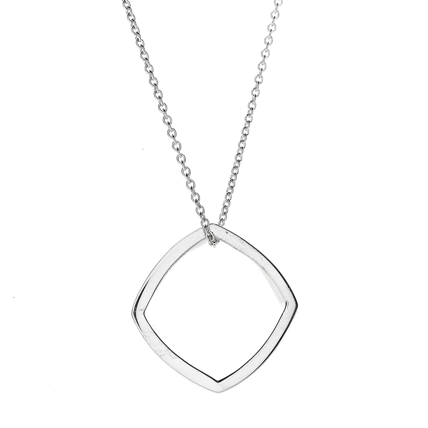 Sterling Silver Frank Gehry Torque Pendant Necklace