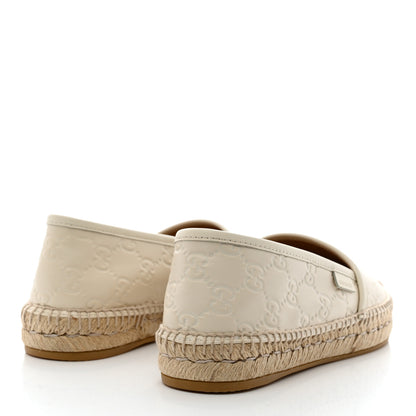 Gucci Guccissima Signature Espadrilles 37.5 Mystic White 4 of 9