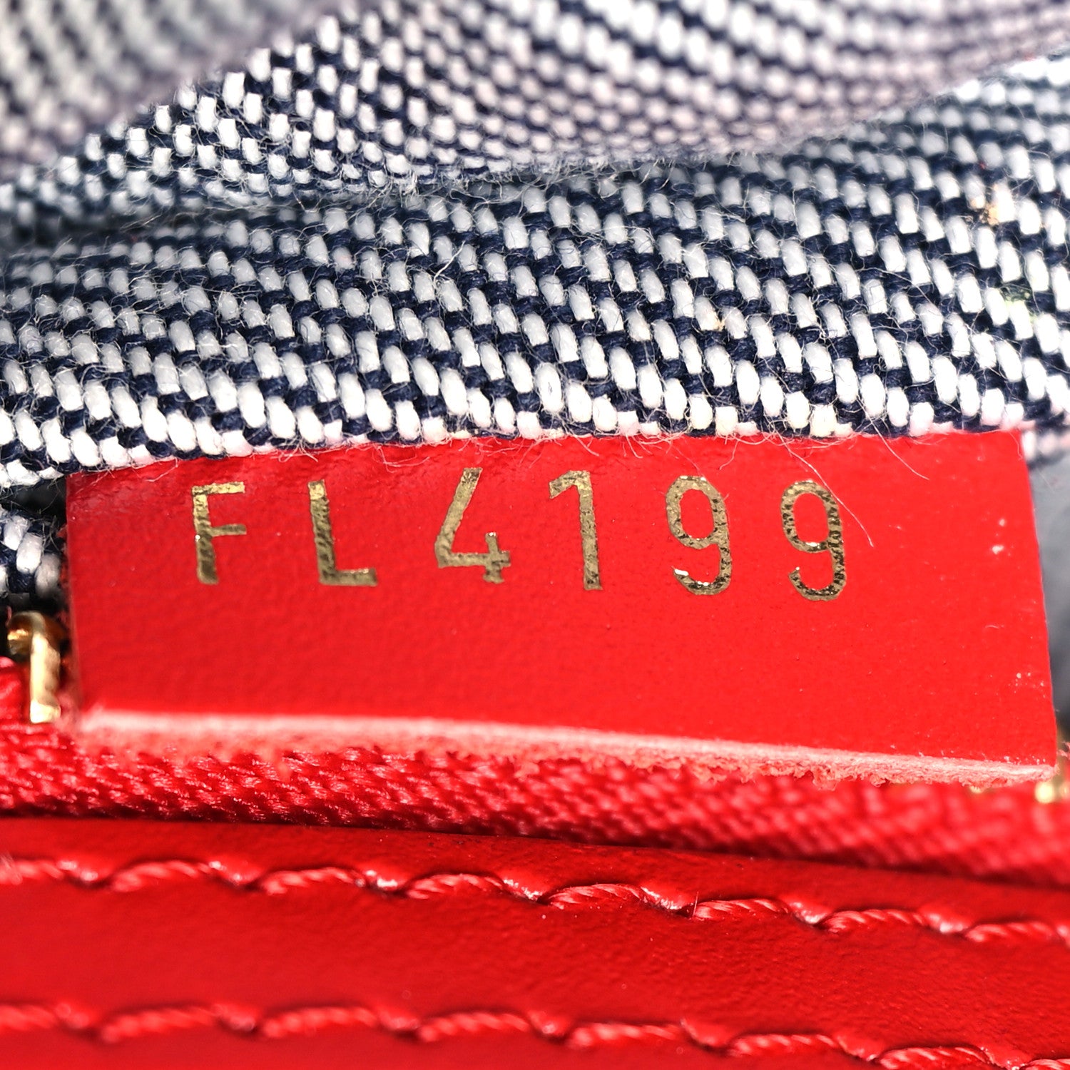 Louis Vuitton Denim Damier Monogram Onthego Blue Rouge 7 of 14