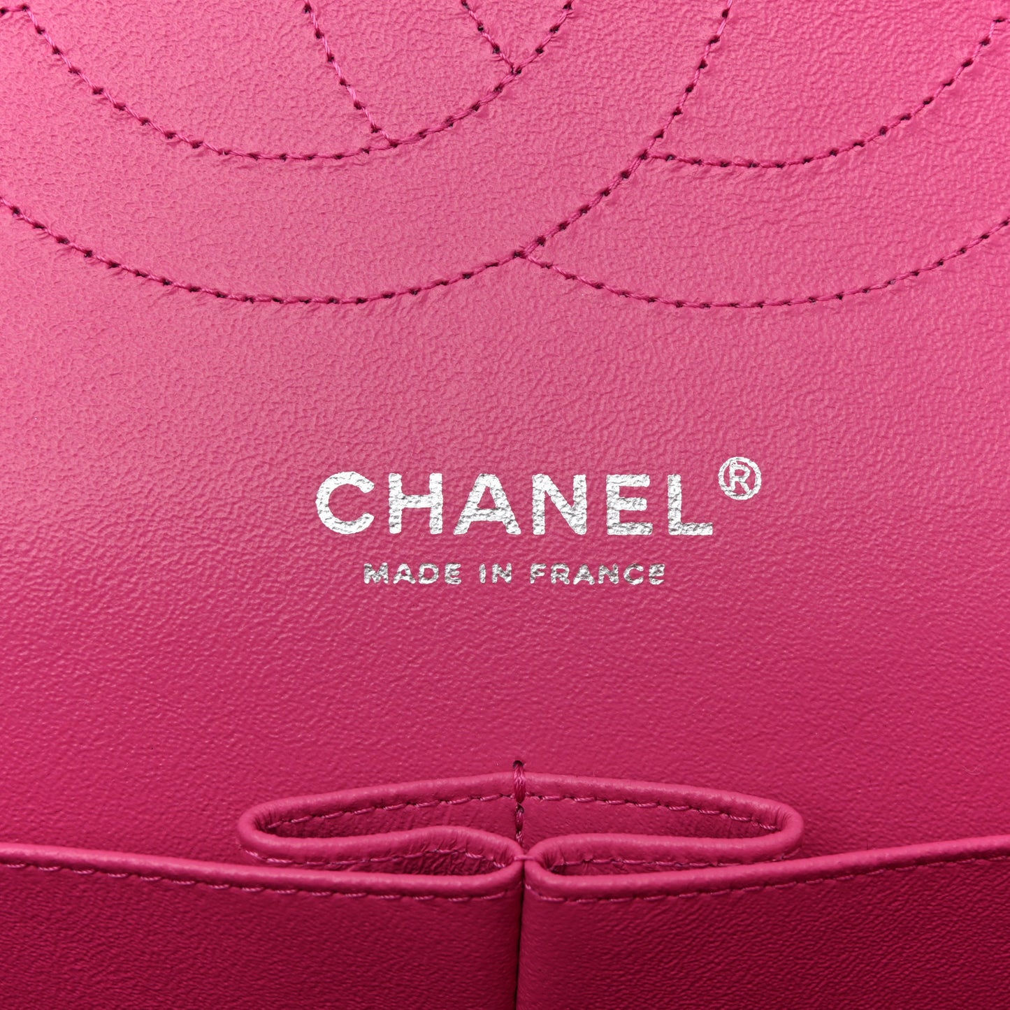 Iridescent Caviar Quilted Jumbo Double Flap Pink