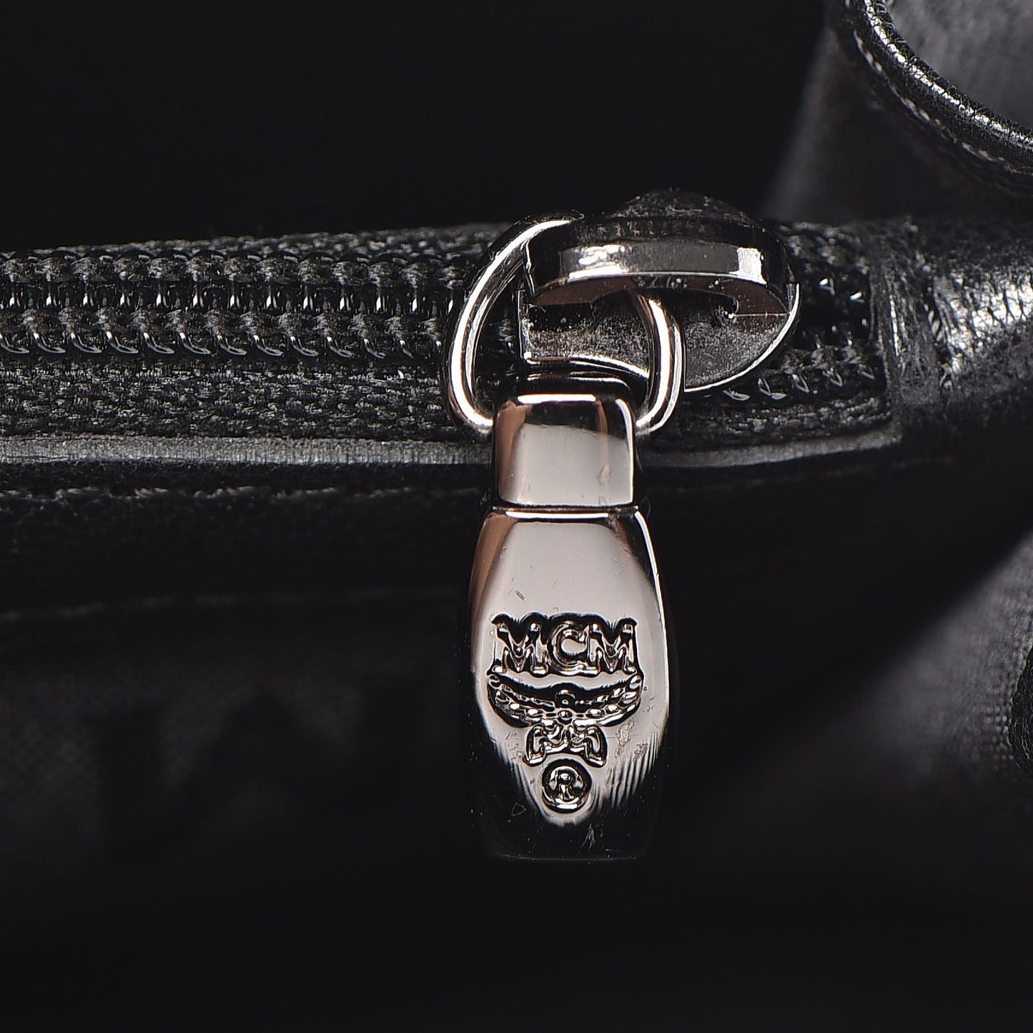 Lambskin Large Zip Around Wallet Black