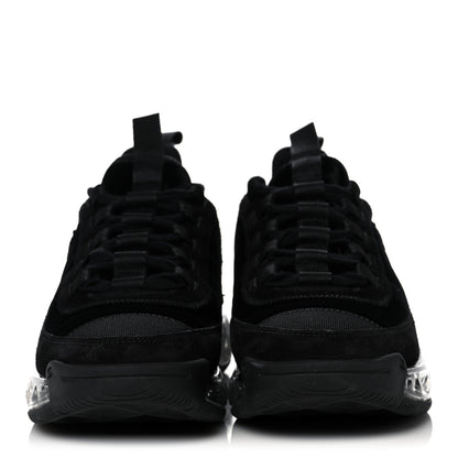 Chanel Suede Calfskin Velvet Grosgrain CC Sneakers 37 Black 2 of 7