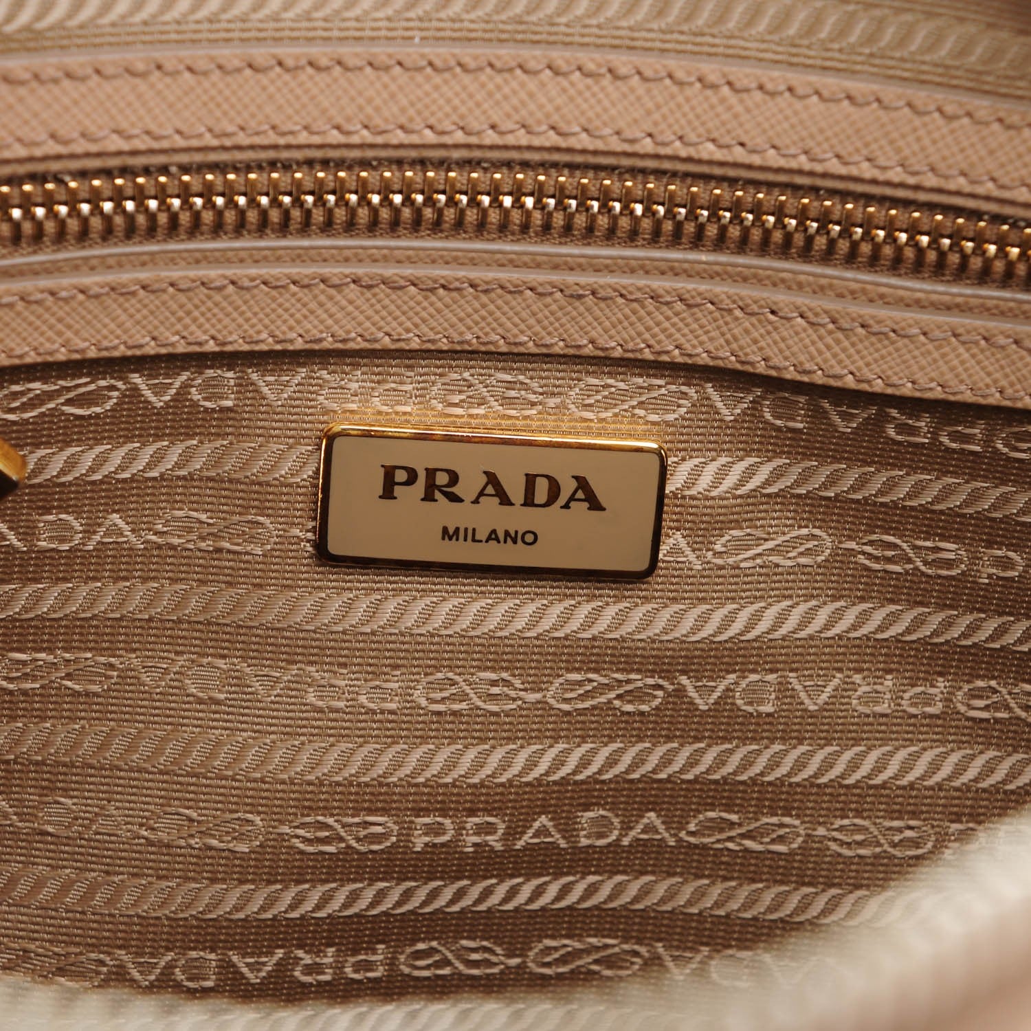 Prada Saffiano Lux Bowler Sabbia 6 of 8