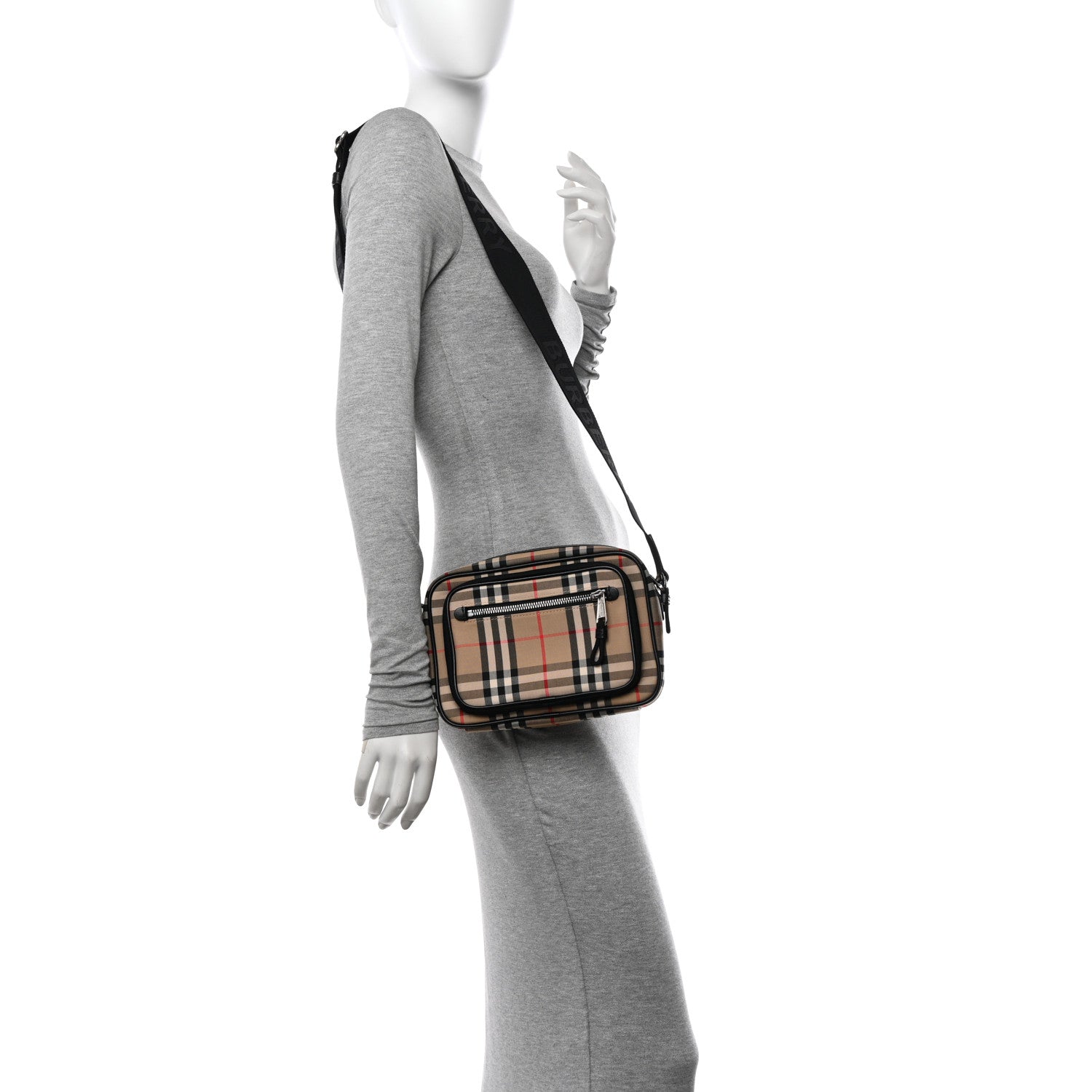Burberry Canvas Check Paddy Messenger Archive Beige 2 of 9