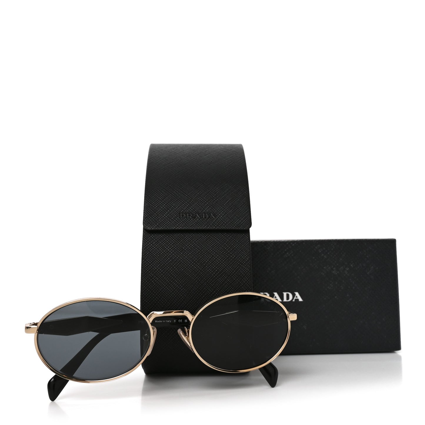 Metal Logo Sunglasses SPR 65ZS Gold