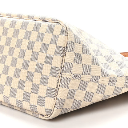 Louis Vuitton Damier Azur Neo Neverfull MM Rose Ballerine 10 of 11