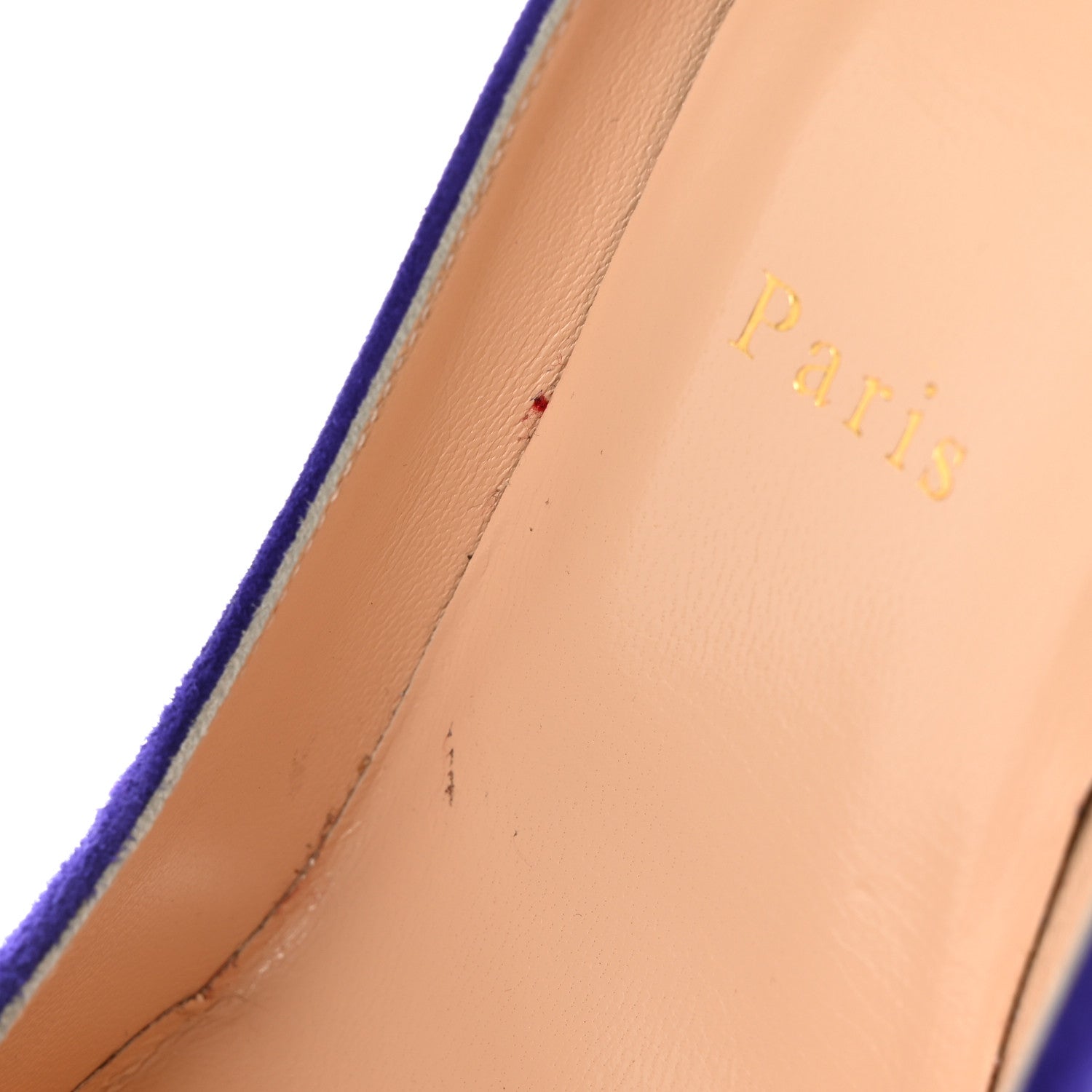 Christian Louboutin Veau Velours Candidate 100 Pumps 38 Purple Pop 9 of 10