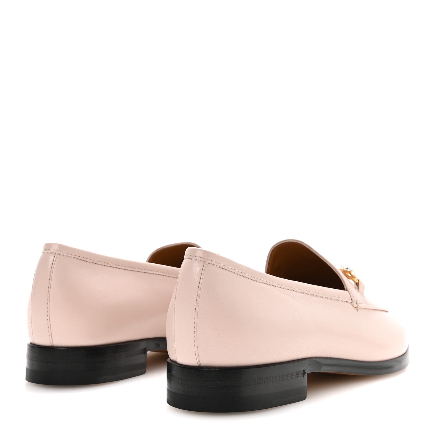 Gucci Malaga Kid Crystal Horsebit Womens Jordaan Loafers 40 Pink Hibiscus 5 of 9