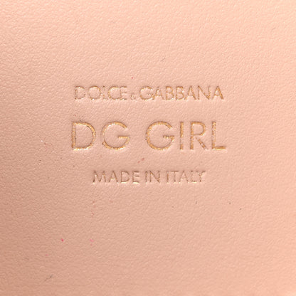Dolce & Gabbana DOLCE GABBANA Calfskin DG Girls Shoulder Bag Pink 6 of 9