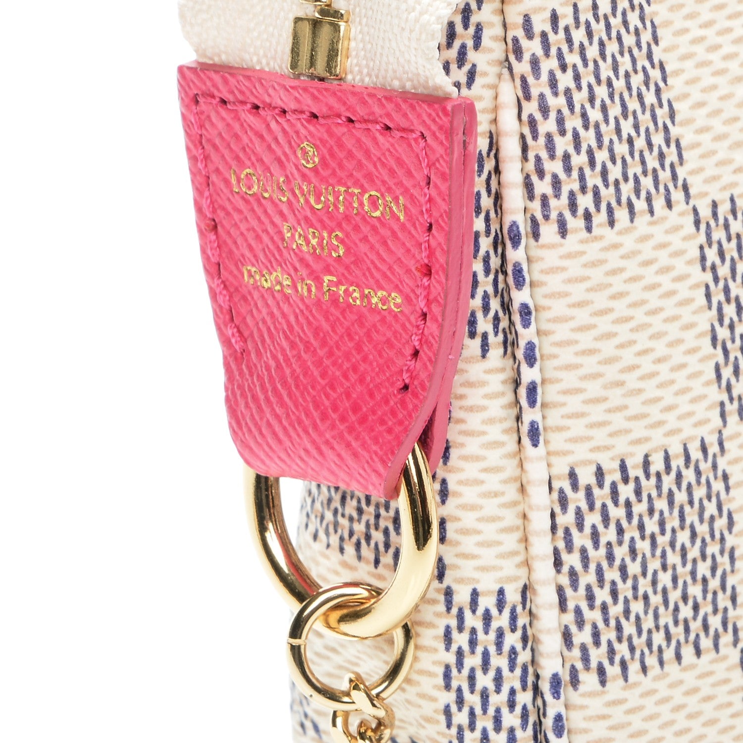 Louis Vuitton Damier Azur 2015 Christmas Animation Mini Pochette Accessories 6 of 7