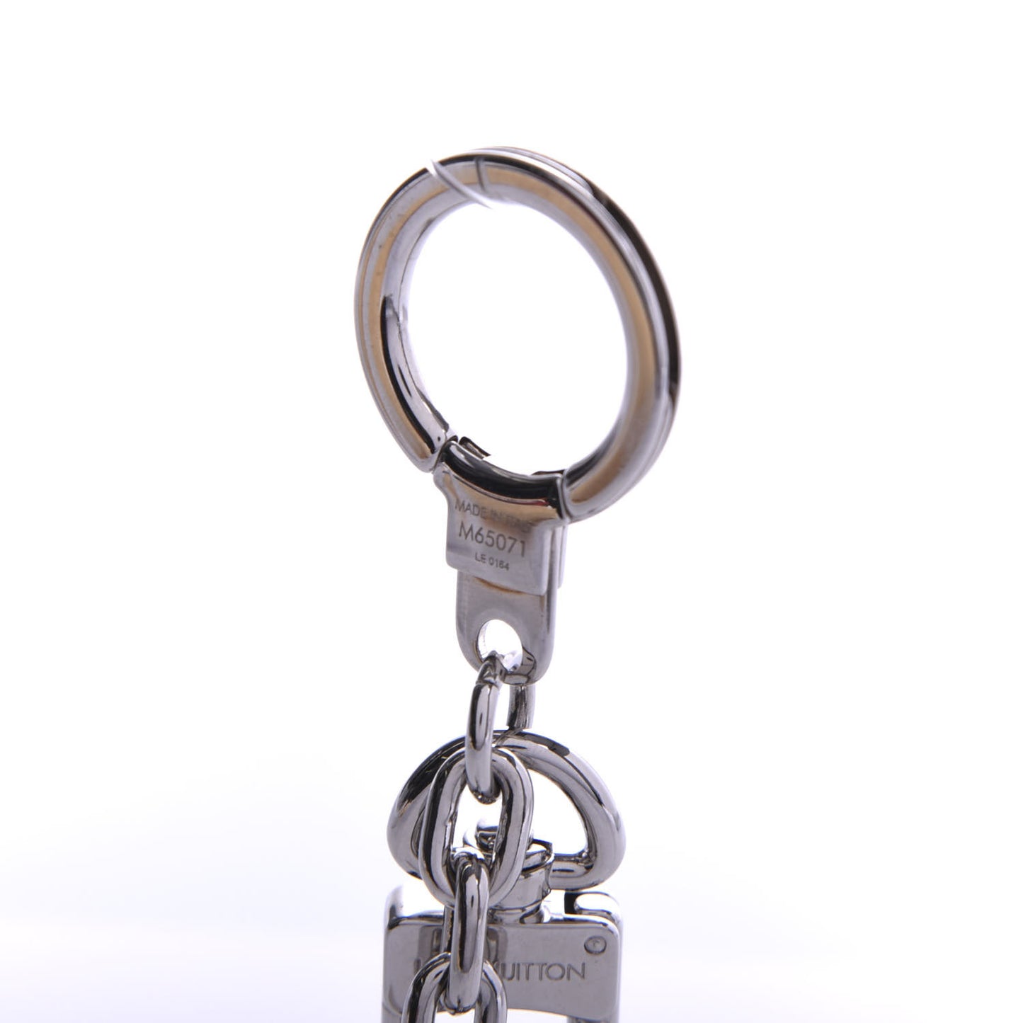 LV Initials Key Holder Silver