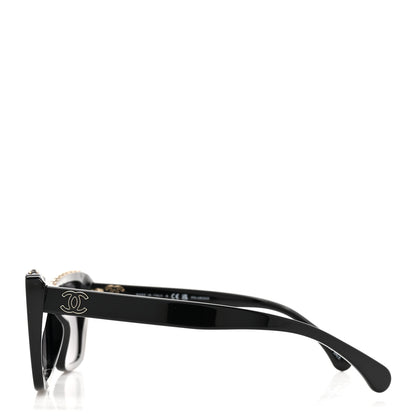 Chanel Acetate Butterfly Sunglasses 5540 Black 3 of 9