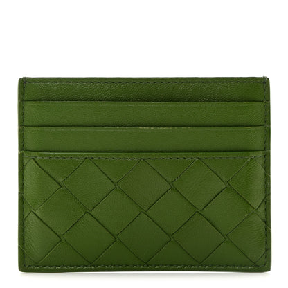 Bottega Veneta Nappa Intrecciato Card Holder Green 1 of 10