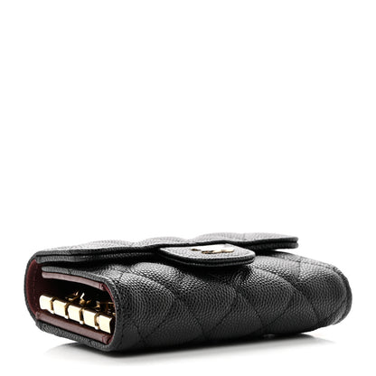Chanel Caviar Quilted Classic 4 Key Holder Wallet Black 4 of 9