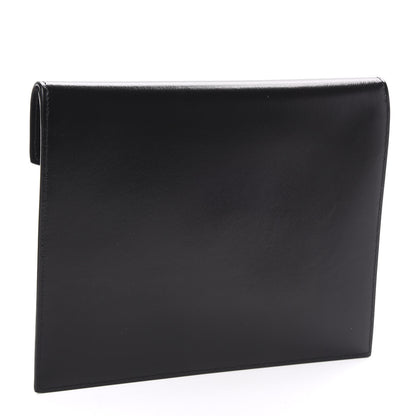 Saint Laurent Smooth Shiny Calfskin Monogram Uptown Baby Pouch Black 3 of 7