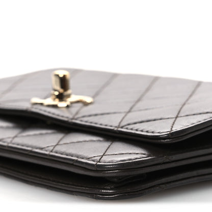 Chanel Lambskin Quilted Trendy CC Wallet On Chain WOC Dark Brown 11 of 14