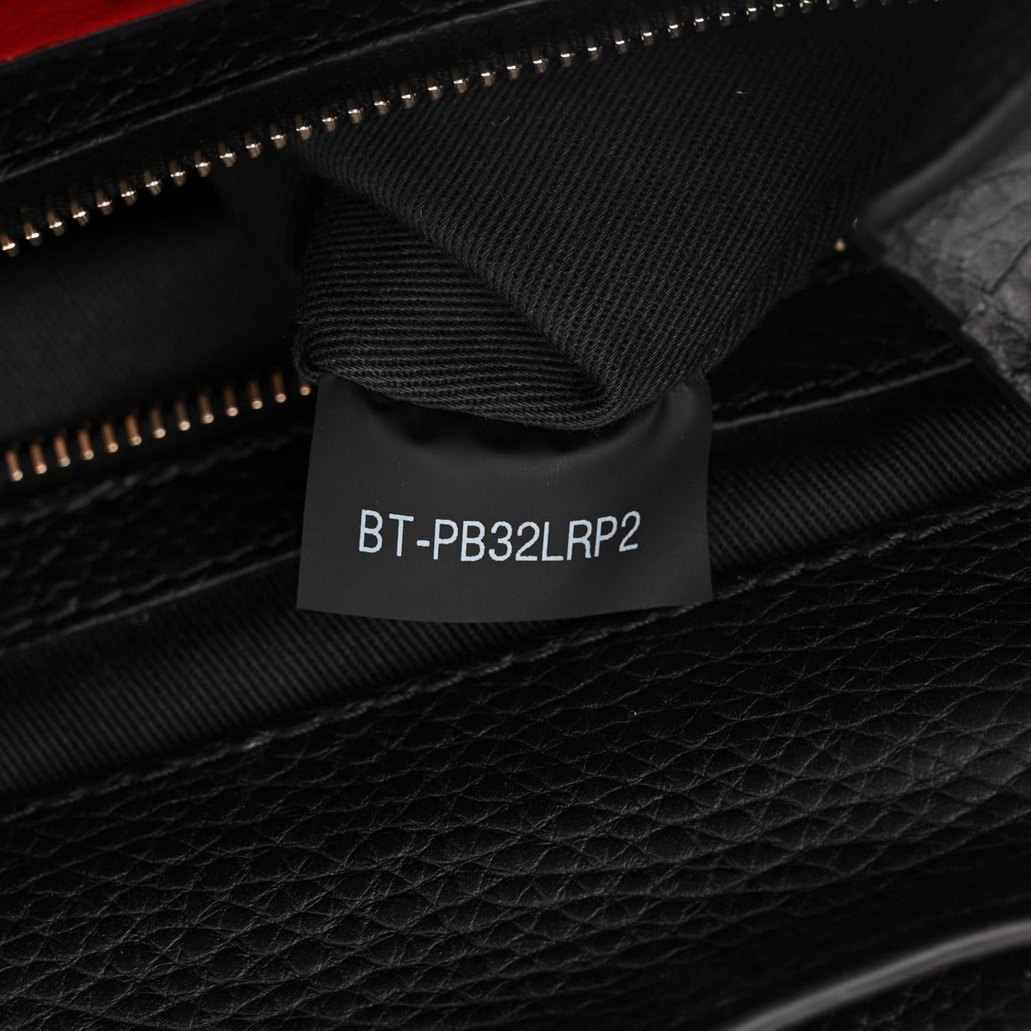Pebbled Calfskin Rockstud Drawstring Backpack Black