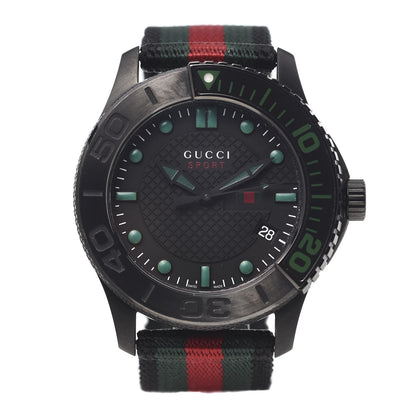 Gucci Stainless Steel Nylon 44mm Gucci Sport Web Quartz Watch Black 1 of 6