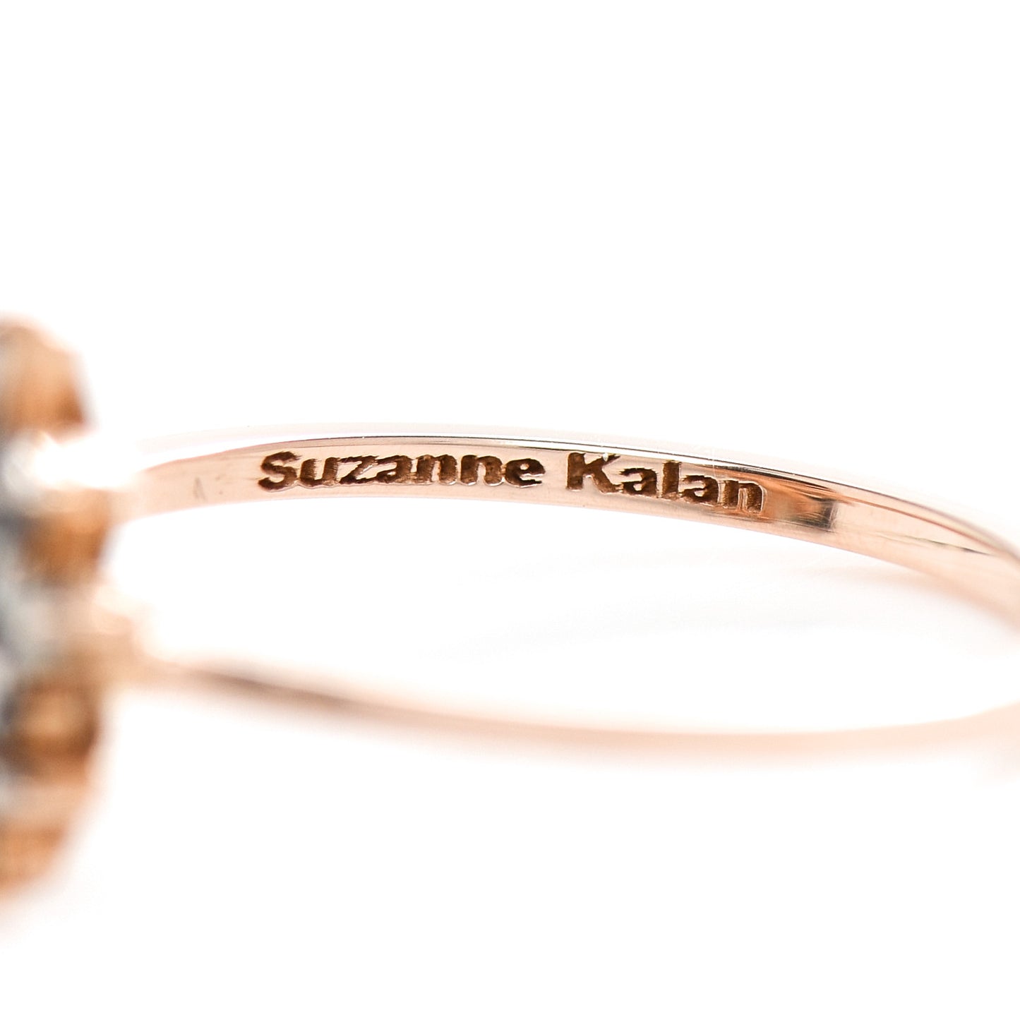 18K Rose Gold Brown Diamond Fireworks Cluster Ring 53 6.25