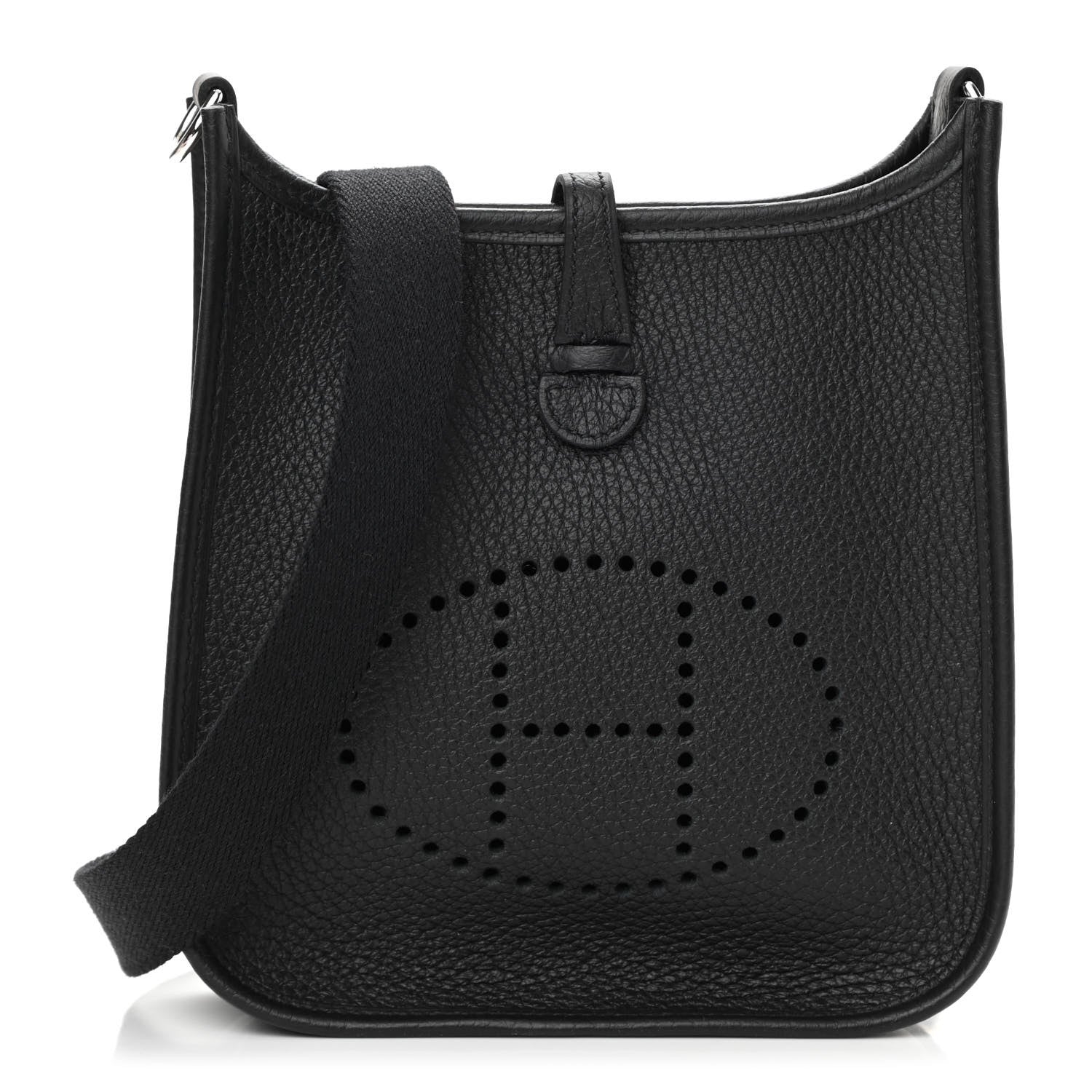 Hermes Taurillon Clemence Evelyne TPM Black 1 of 9