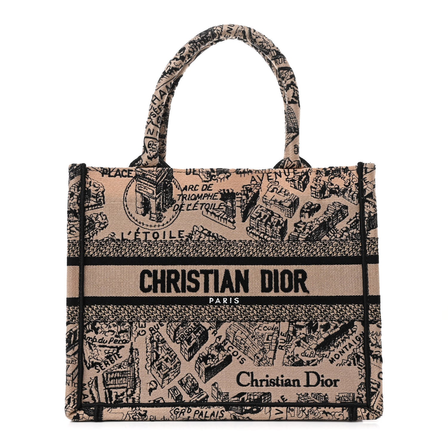 バッグ Christian Dior Book Tote (Plan de Paris) DIOR BOOK TOTE MEDIUM Plan de Paris Embroidery – Perrine Porter