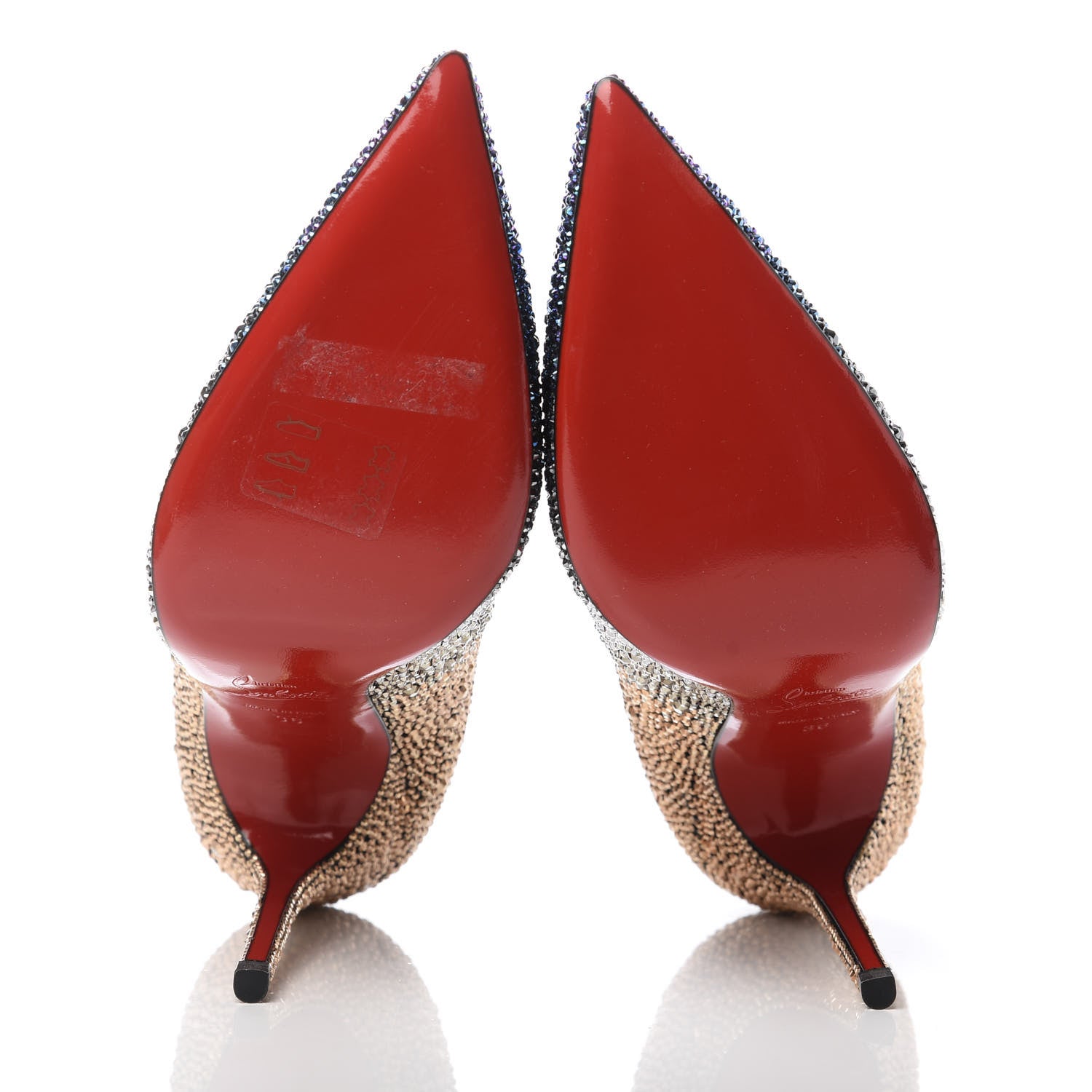 Christian Louboutin Suede Burma Strass Degrade So Kate Pumps 36 Version Multi 5 of 9