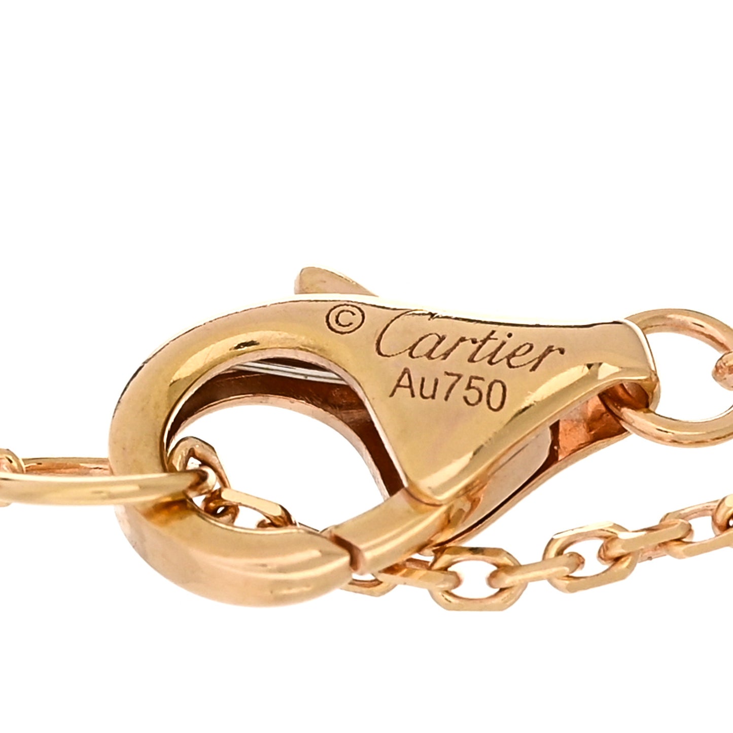 18K Pink Yellow White Gold Trinity Bracelet