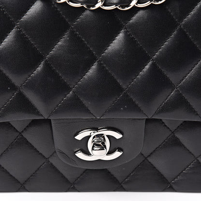 Chanel Lambskin Quilted Medium Double Flap Black 14 of 14