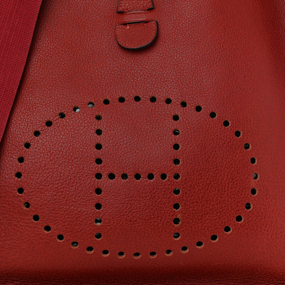 Hermes Taurillon Clemence Evelyne GM Rouge 8 of 11
