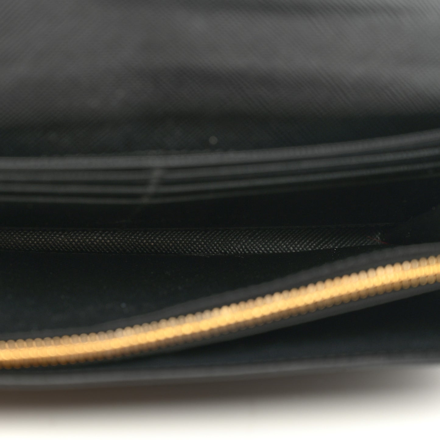 Saffiano Metal Envelope Wallet Black