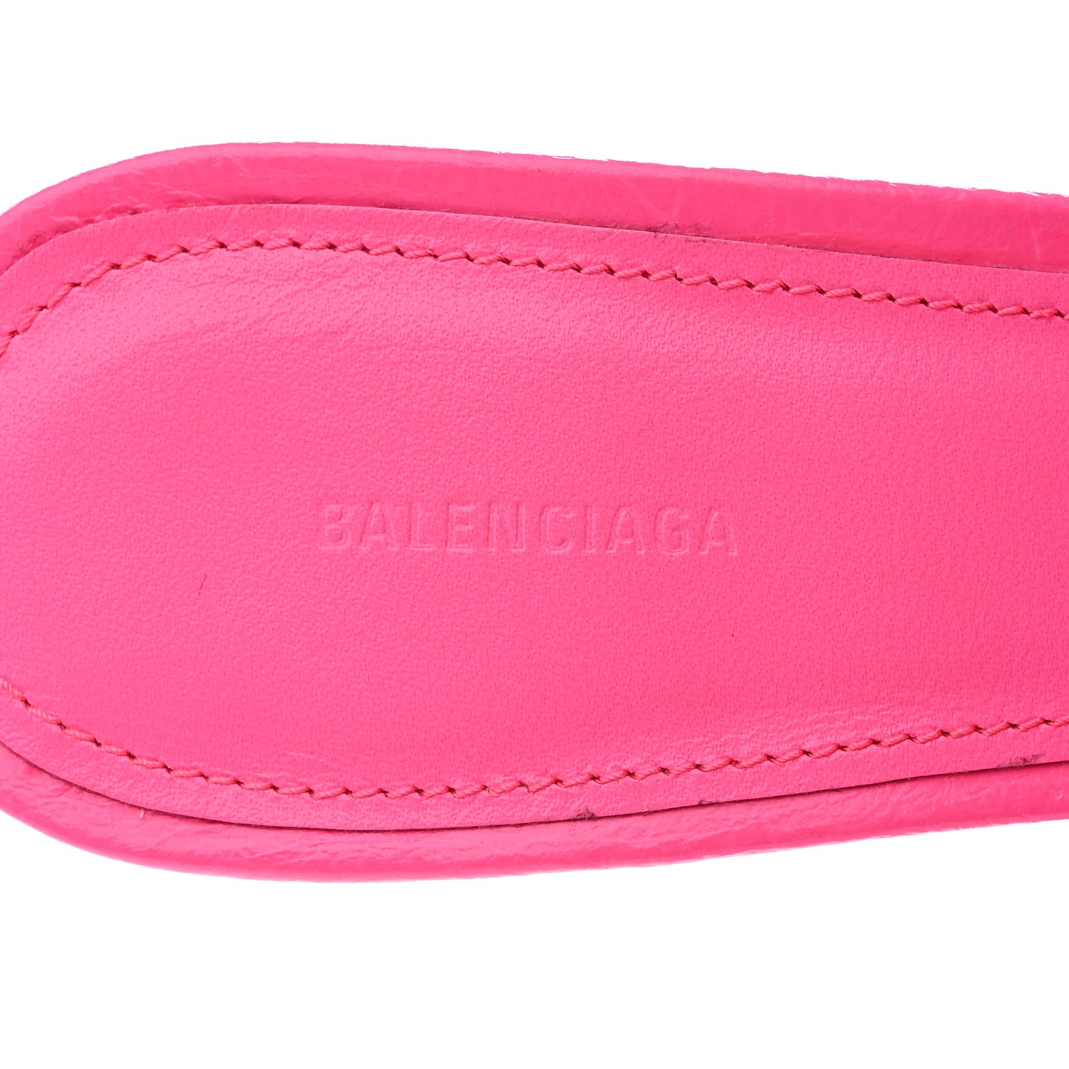 Balenciaga Agneau Arena Cagole 70mm Mules 38 Fluo Pink 6 of 8
