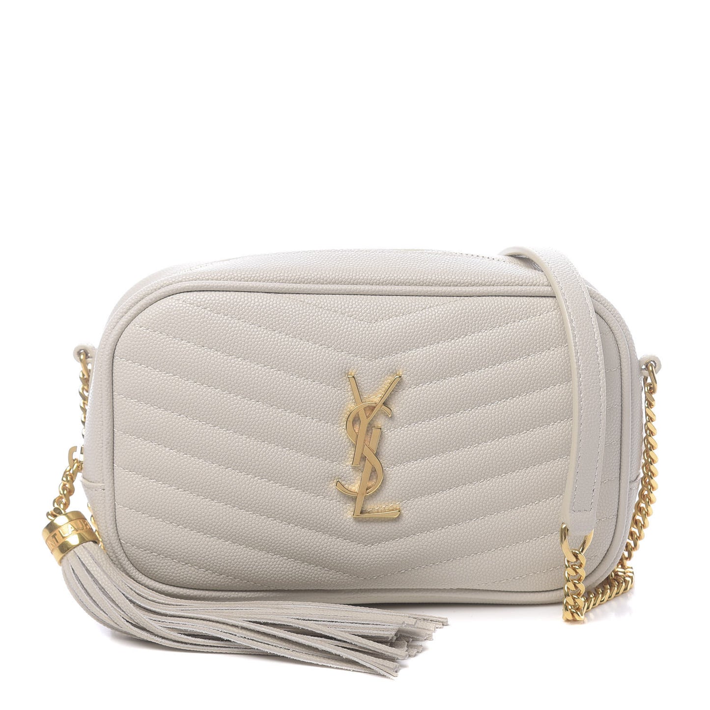 Grain De Poudre Matelasse Monogram Mini Lou Camera Bag Crema Soft