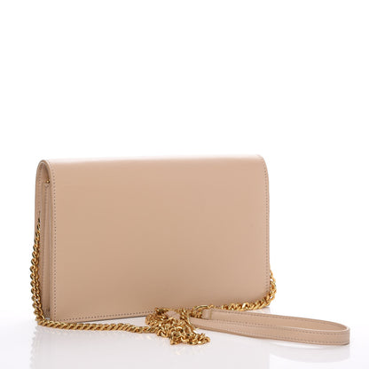 Saint Laurent Smooth Calfskin Classic Monogram Kate Tassel Chain Wallet Nude Powder 3 of 8