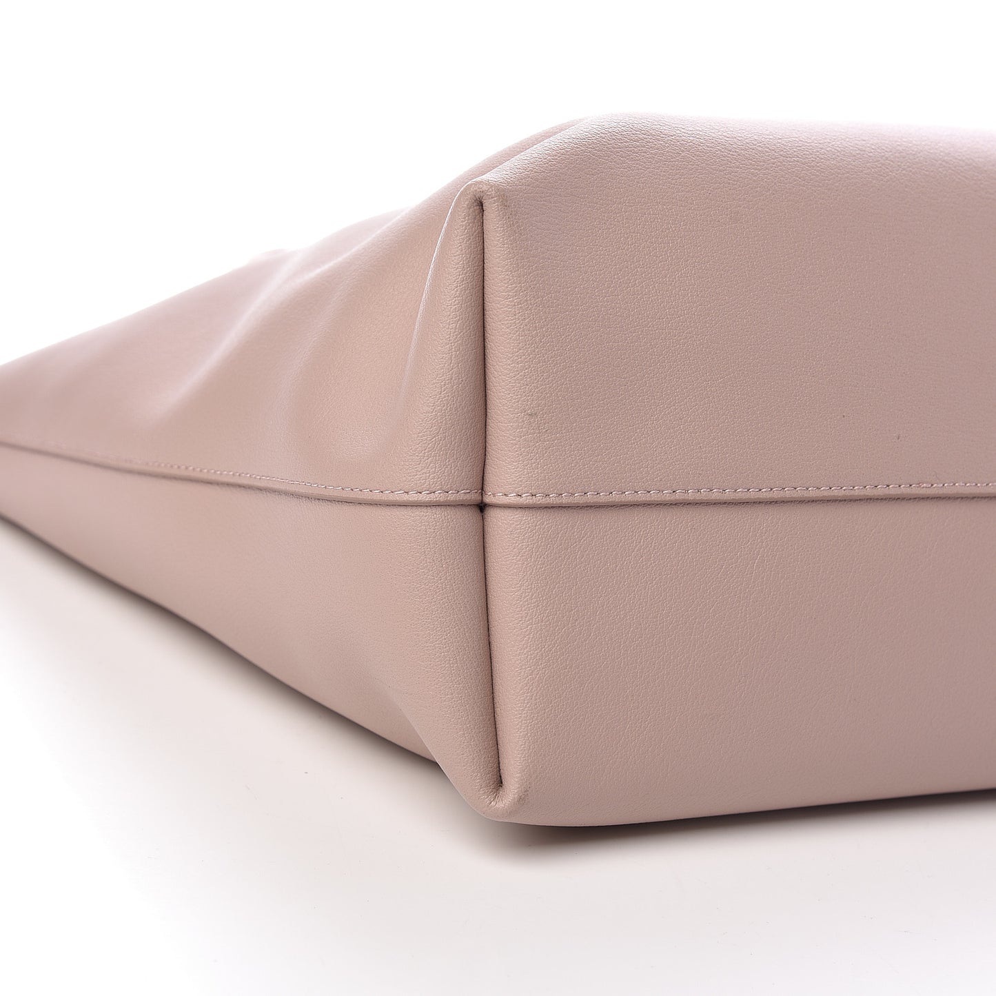 Calfskin Large Shopping Tote Pale Blush