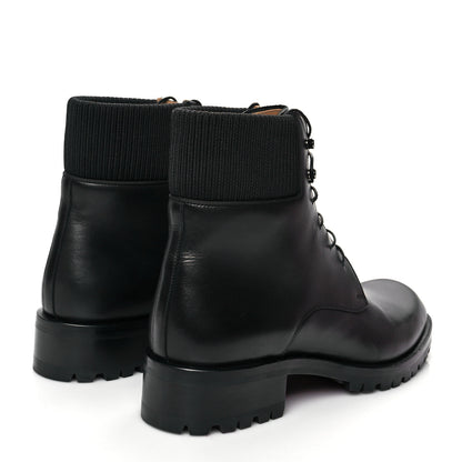 Christian Louboutin Calfskin Mens Trapman Flat Boots 43 Black 4 of 7