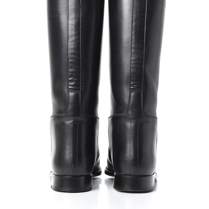Hermes Box Kelly Jumping Boots 37.5 Black 7 of 9