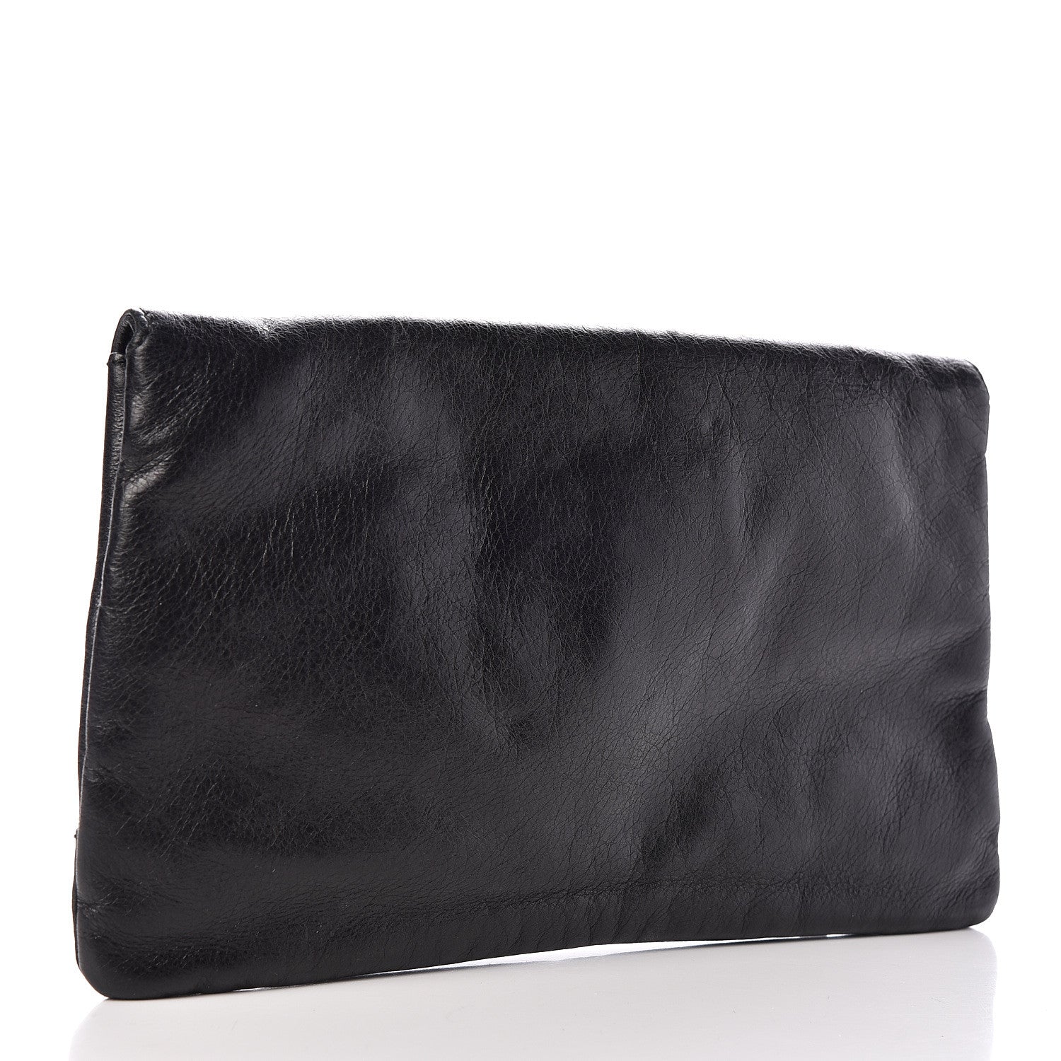 Balenciaga Agneau Giant 12 Rose Gold Hardware Envelope Clutch Black 3 of 12