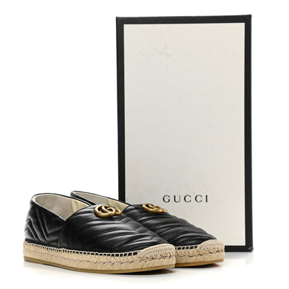 Gucci Nappa Matelasse Mens GG Marmont Espadrilles 10 Black 13 of 13