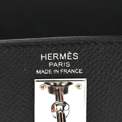 Hermes Epsom Kelly Sellier 25 Black 6 of 11