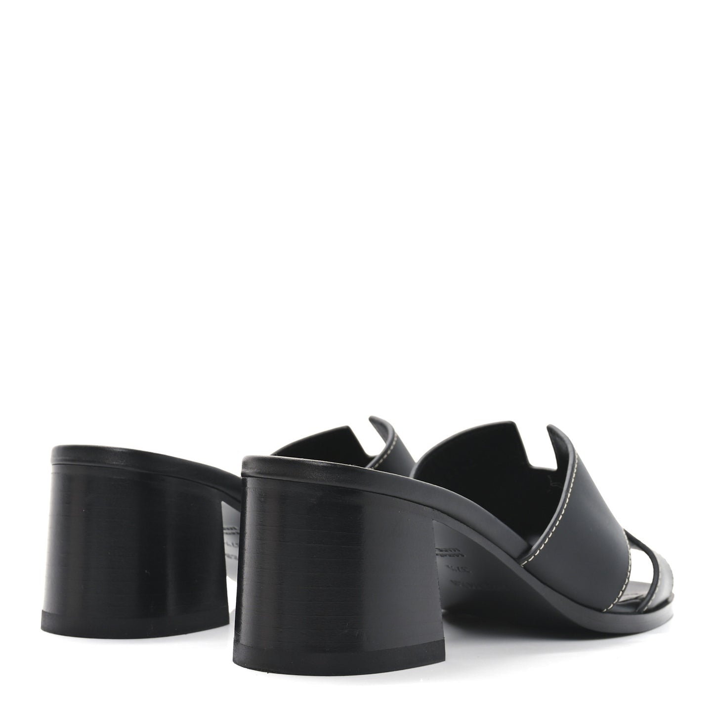 Calfskin Helia Sandals 37.5 Black