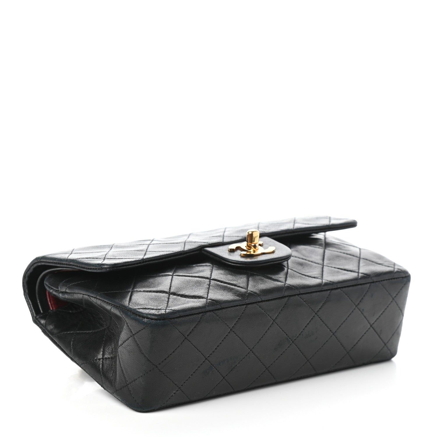 Chanel Lambskin Quilted Small Double Flap Black 4 of 11