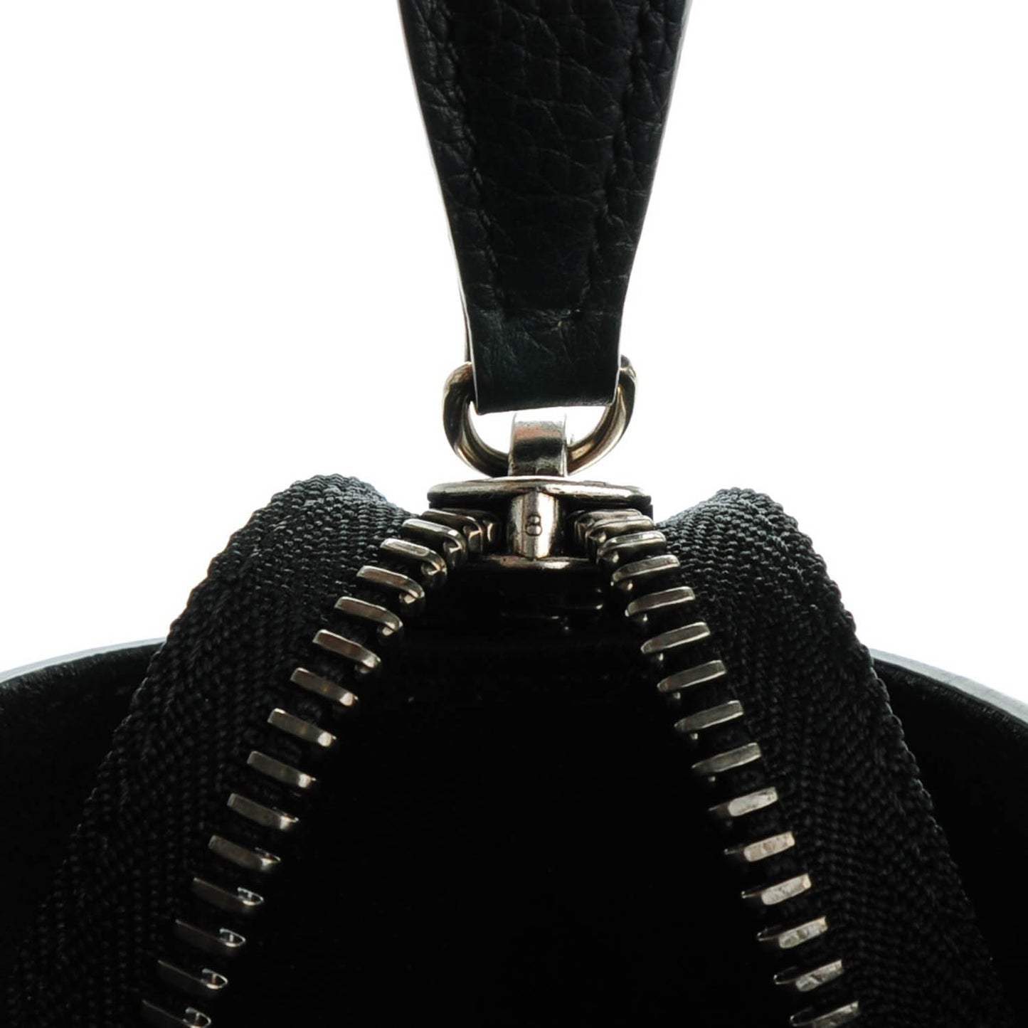 Drummed Calfskin Micro Luggage Black
