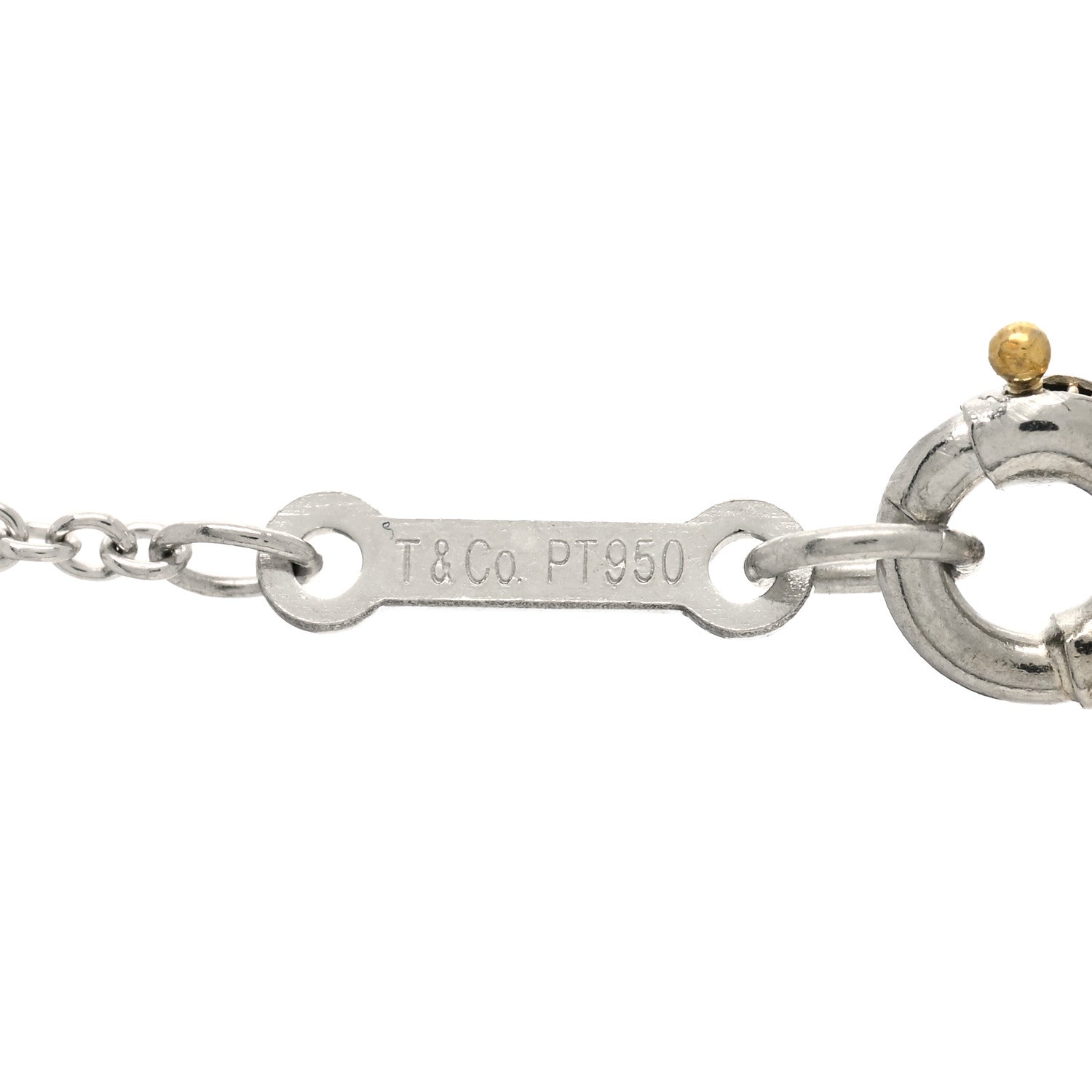 Tiffany Platinum Diamond Small Bezel Set Victoria Necklace 5 of 5