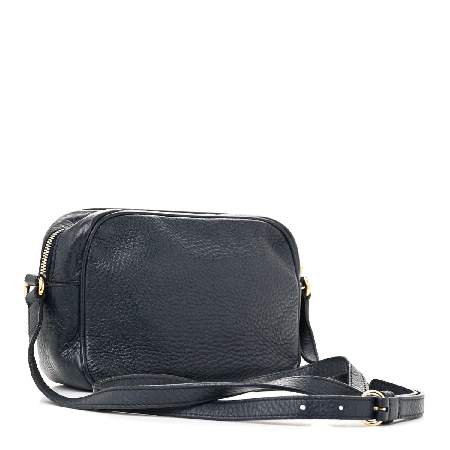 Gucci Pebbled Calfskin Small Soho Disco Bag Blue 3 of 16